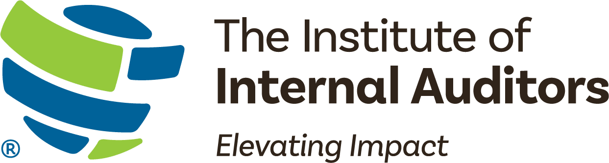 The Institute of Internal Auditors logo with tagline elevating impact